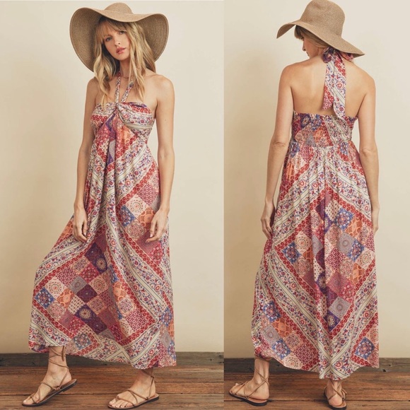 Dress Forum Halter Maxi Dress NWT - Picture 2 of 7